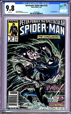 Buy Spectacular Spider-man #132- Cgc 9.8 Wp - Newsstand - Rare - Kraven The Hunter • 455.73£