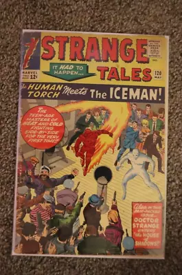 Buy Strange Tales 120 Ice Man And Human Torch 1964 VG-/VG 3.5/4.0 Grade • 31.98£