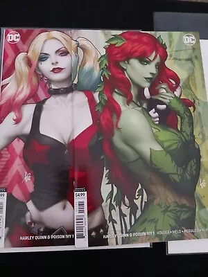 Buy DC Harley Quinn & Poison Ivy #1 Connecting Comic Book Variants Artgerm • 32£