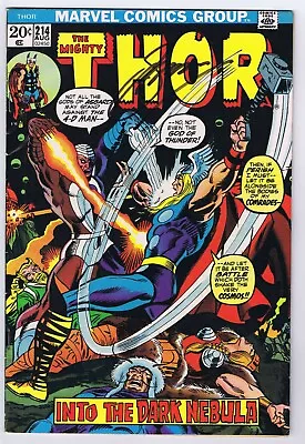 Buy Thor #214 Good Signed W/COA Gerry Conway 1973 4-D Man Marvel Comics  • 30£