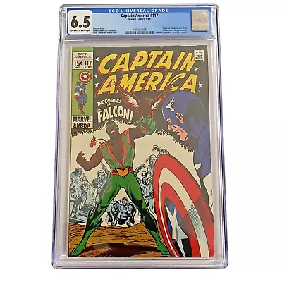 Buy Captain America 117 CGC 6.5 Fine+ Silver Age Origin 1st Appearance Of The Falcon • 237.53£
