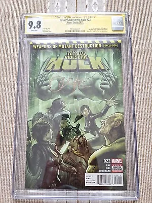 Buy Totally Awesome Hulk #22 !!weapon H 1st App!! Cgc 9.8 Signed By Greg Pak • 158.86£