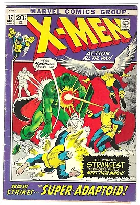 Buy Uncanny X-Men #77 - MARVEL - Aug '72 - W/Mimic Vs Avengers' Super-Adaptoid!!! • 18.49£