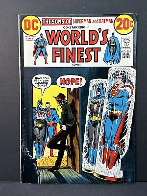 Buy WORLD'S FINEST #216 1973 DC Comics THE SONS OF SUPERMAN & BATMAN VF- 7.5 • 15.76£