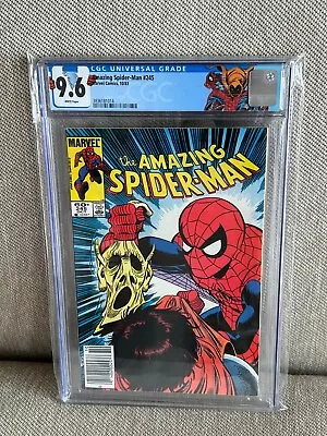 Buy Amazing Spider-Man 245 CGC 9.6 White Pages 1983 Newsstand Hobgoblin Custom • 59.06£