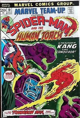 Buy MARVEL TEAM-UP #10 JUNE 73 SPIDER-MAN & THE HUMAN TORCH Featuring KANG • 27.99£