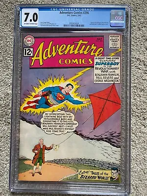Buy Adventure #296 Cgc 7.0 Vf Superboy Bizarro Silver Age Dc Superman • 142.27£