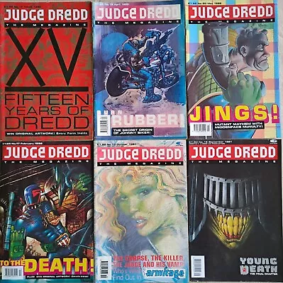 Buy Judge Dredd Monthly Megazine Bundle # 12,13,17,18,19,20 2000AD Magazine Comic • 15£