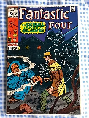 Buy Fantastic Four 90 (1969) Mole Man And Skrulls App. Jack Kirby Art, Cents • 14.99£