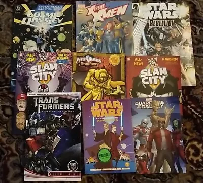 Buy SUPERHEROES. Assorted Graphic Novels Lot Of 9 Exciting Adventures.  • 17.59£
