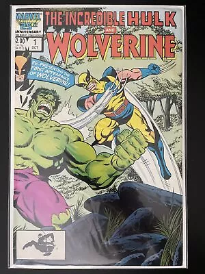 Buy Incredible Hulk And Wolverine #1 (Marvel 1986) Reprints 180 & 181 • 16£