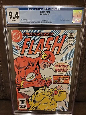 Buy Flash #324 CGC 9.4 1983 - Death Of Reverse Flash • 59.13£