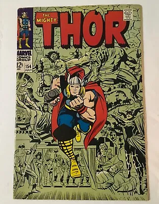 Buy The Mighty Thor To Wake The Mangog #154 (Marvel, July 1968) . Mid Grade • 44.60£