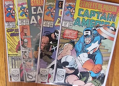 Buy Captain America #375, 376, 377, 378  - 4 Comic Lot • 11.82£