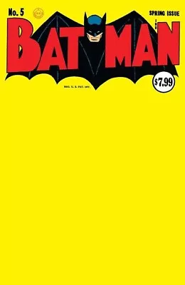 Buy Batman #5 Facsimile Edition Cvr C Blank Variant (06/12/2023) • 6.50£