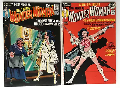 Buy WONDER WOMAN 195 196 8.0+ Hi-grade Lot Of 2 MOD Early Bronze Age DC COMICS 1970 • 74.99£
