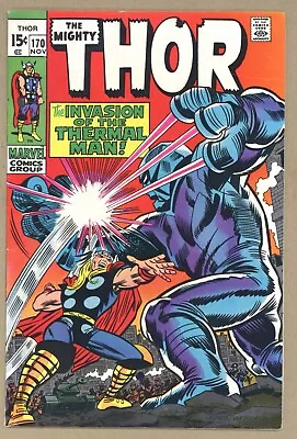 Buy Thor 170 (FVF) Romita Cover Kirby Everett THERMAL MAN Karnilla 1969 Marvel X835 • 19.97£