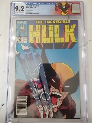 Buy The Incredible Hulk 340 CGC 9.2 *Newsstand* Wolverine • 256.34£