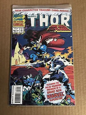Buy Thor Annual #18 Polybagged With Trading Card First Print Marvel Comics (1993) • 3.17£