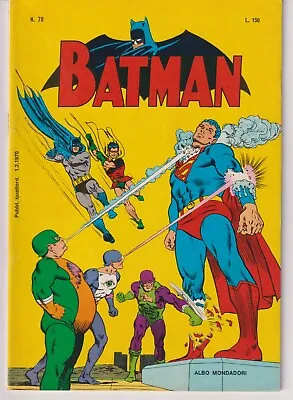 Buy World's Finest Comics # 189 - Montecchi Superman Batman Robin Cover - Italy1970 • 40.65£
