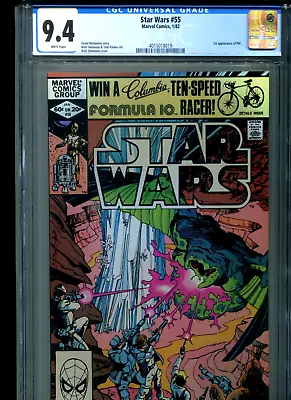 Buy Star Wars #55 CGC 9.4 (1982) First 1st Appearance Of Plif White Pages • 72.38£