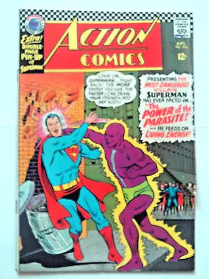 Buy Books, Comics & Magazines, Action Comics 340, Aug 1966. VG-. 1st Parasite. • 49£