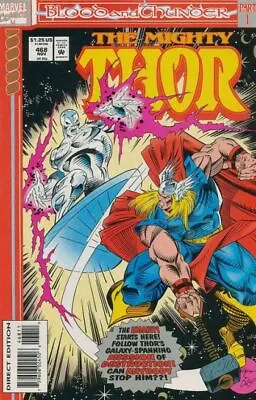 Buy THOR #468 B (1993) NM | Part 1: Distant Thunder | Bruce Kick SILVER SURFER Cover • 7.19£