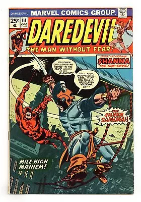 Buy Daredevil #111 VG/FN 5.0 1974 1st App. Silver Samurai • 28.46£