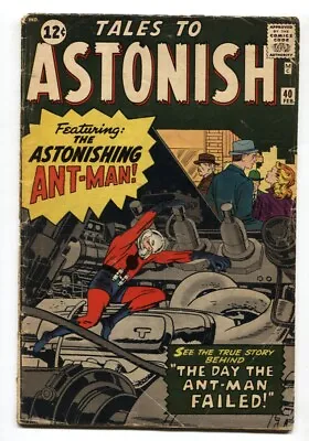 Buy Tales To Astonish #40 - 1963 - Marvel - G/VG - Comic Book • 93.21£