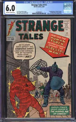 Buy Strange Tales #111 Cgc 6.0 Ow/wh Pages // 2nd Appearance Doctor Strange 1963 • 361.93£