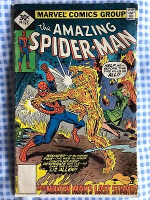 Buy Amazing Spider-Man 173 (1977) Molten Man App, Whitman Variant, Cents.  • 8.99£