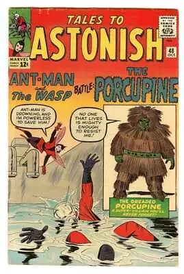 Buy Tales To Astonish #48 5.5 // 1st Appearance Of Porcupine Marvel Comics 1963 • 197.66£