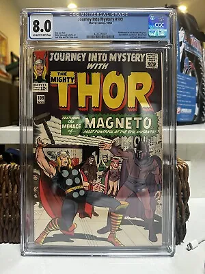 Buy Journey Into Mystery 109 CGC 8.0 - 1964 - First App Of Magneto Outside Of X-men • 563£