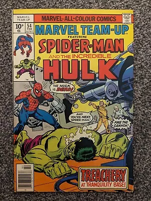 Buy Marvel Team Up 54. Marvel 1977. Spider-man, The Hulk, Woodgod. Combined Postage • 3.99£