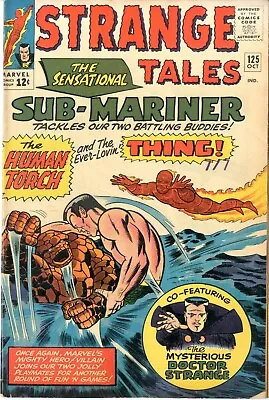 Buy Strange Tales   # 125   FINE-    October 1964   Torch & Thing Battle Sub-Mariner • 79.30£