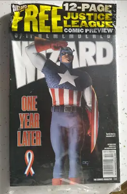 Buy Wizard Magazine 911 Remembered Captain America 133 Includes Justice Card Oct2002 • 7.84£