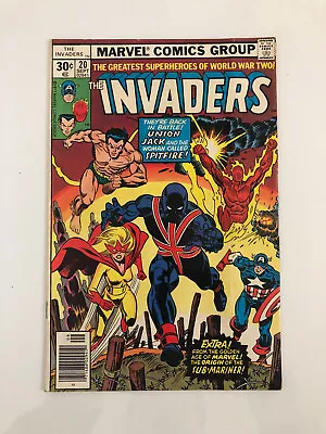 Buy The Invaders #20 (1977) 1st Appearance Union Jack Marvel Combine/Free Shipping • 17.59£