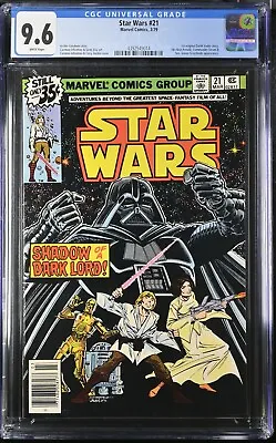 Buy 🔥 Star Wars #21 Cgc 9.6 1st Original Darth Vader Story White Pages • 133.10£