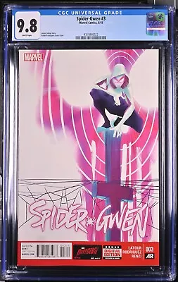 Buy Spider-Gwen #3 CGC 9.8 Gwen Stacy 1st Series Spider-Verse Spider-Man 2015 Marvel • 70.94£