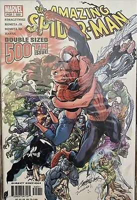 Buy Amazing Spiderman 500 Double Sized Issue 2003 J. Scott Campbell New • 17.99£