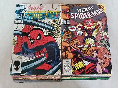 Buy Web Of Spiderman Lot Of  32 Marvel Vintage Comics • 74.93£