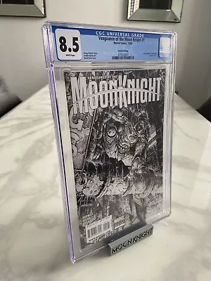 Buy Vengeance Of The Moon Knight #1 (2nd Print Sketch Variant - Finch -2009) CGC 8.5 • 140£