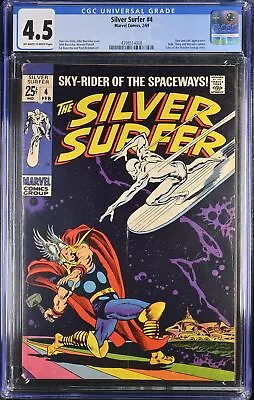 Buy Silver Surfer #4 CGC VG+ 4.5 Off White To White Vs Thor! Loki Appearance!  • 390.97£