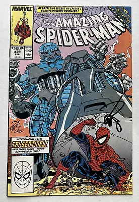 Buy The Amazing Spider-Man #329 Signed By Erik Larsen 1990 1st Tri Sentinel • 11.99£