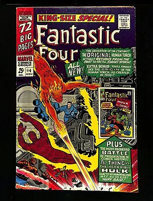 Buy Fantastic Four Annual #4 VF- 7.5 1st Silver Age App Of GA Human Torch! • 62.28£