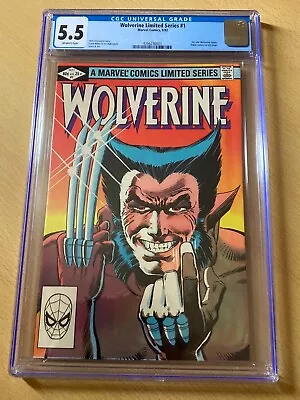 Buy Wolverine 1 Limited Series (1982) - Marvel Comics Key - CGC 5.5 FN- • 60£