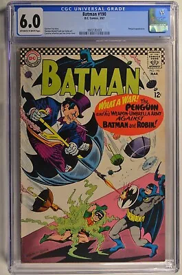 Buy Batman #190 CGC 6.0 OW/W DC Comic March 1967 Penguin App.  • 436.89£