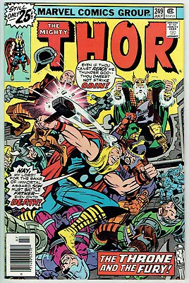 Buy THOR  249  VF/NM/9.0 - Beautiful Higher Grade Battle Cover! • 23.03£