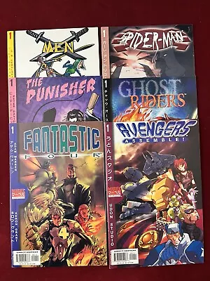 Buy Marvel Mangaverse 6 One-Shot Lot 2002 Comic Manga Spider-Man Punisher X-Men + 🦝 • 19.77£