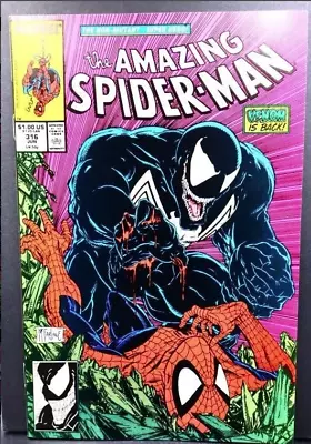 Buy AMAZING SPIDER-MAN #316 (Marvel, 1989) 1st Full Cover Appearance Of Venom • 119.92£